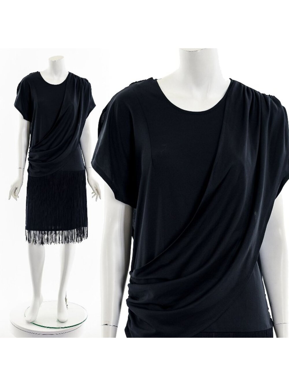 Drop Waist Fringe Dress 70s